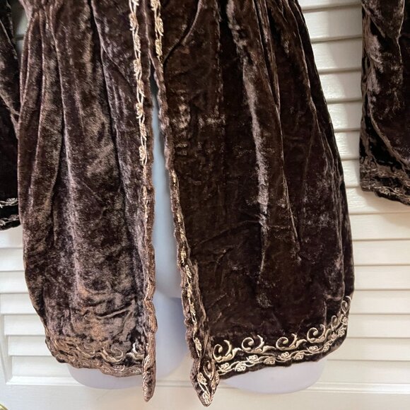 Stetson Velvet Embroidered Tunic Top • Vintage Western - Picture 4 of 11